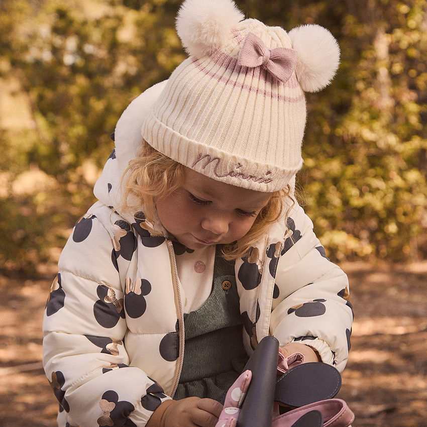 Σετ σκουφάκι + σνουντ Minnie Disney για μωρό κορίτσι 