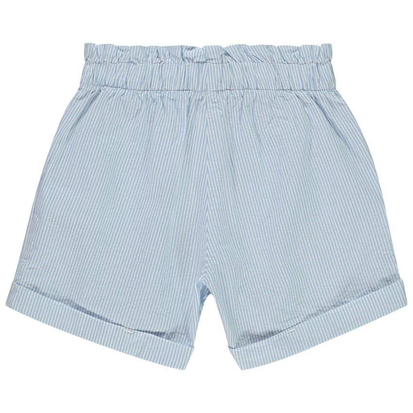 Σορτς paperbag από υφασμάτινο ριγέ για κορίτσι 