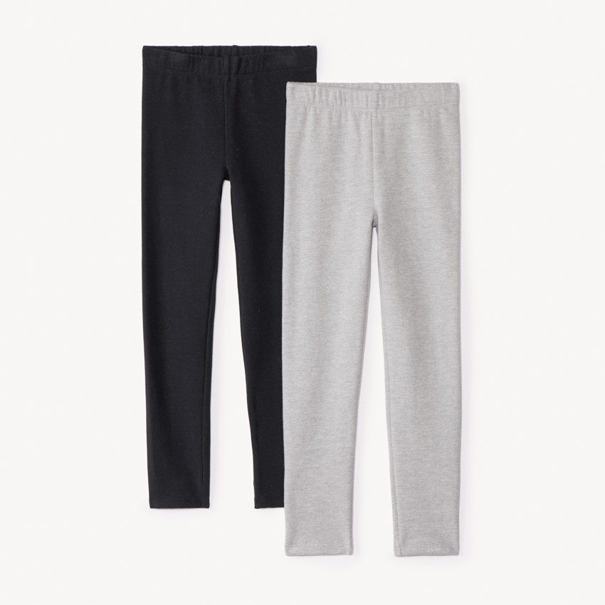 Σετ από 2 κολάν μονόχρωμα από φούτερ για κορίτσι 