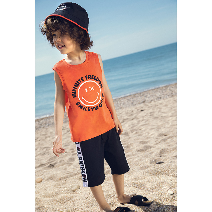 Bob μονόχρωμο Smiley με φόδρα σε άλλο χρώμα 