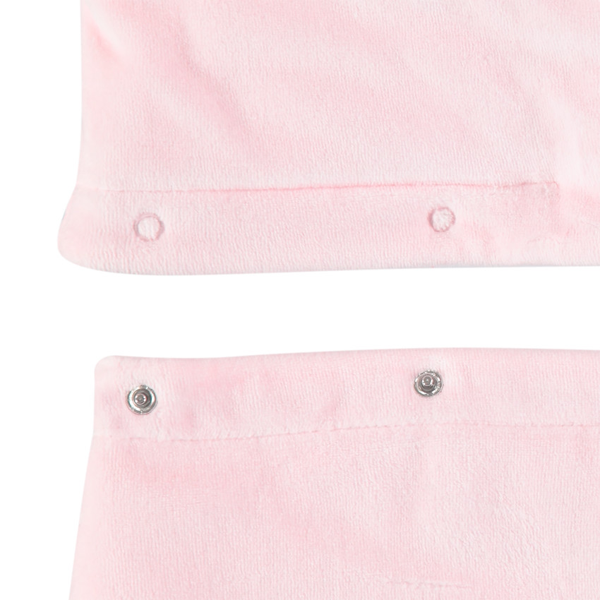 Βελουτέ φόρμα εξόδου με ζέρσεϊ επένδυση και κεντημένο συννεφάκι 