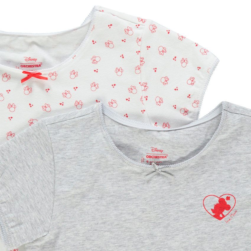 Lot de 2 maillots de corps motif Minnie Disney 