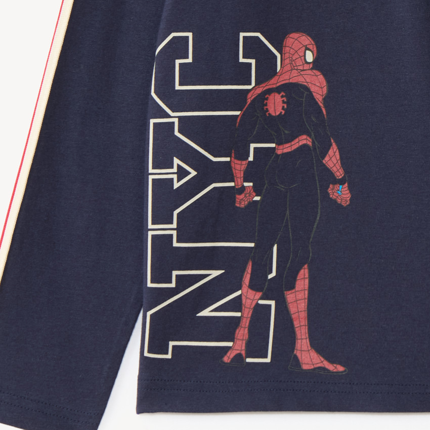 Πόλο για αγόρια με μακριά μανίκια, τύπωμα Spider-Man Marvel 