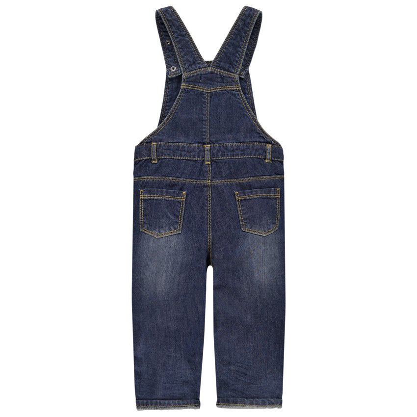 Τζιν σαλοπέτα με used όψη και διακοσμητικά σήματα 