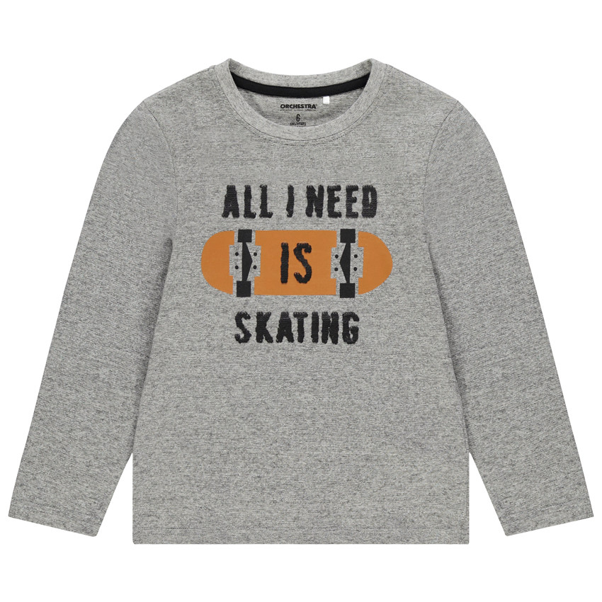 T-shirt μακρυμάνικο με μαγικές παγιέτες για αγόρι 