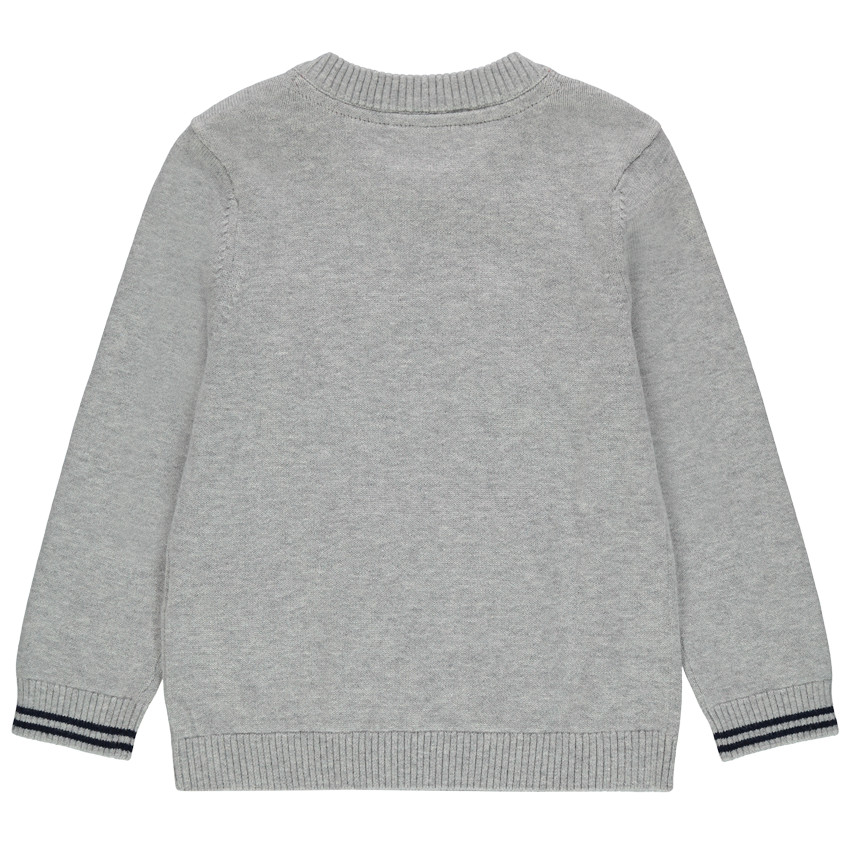 Πουλόβερ πλεκτό  ζακάρ με σχέδιο σκυλάκι   Additional Πουλόβερ πλεκτό  ζακάρ με σχέδιο σκυλάκι