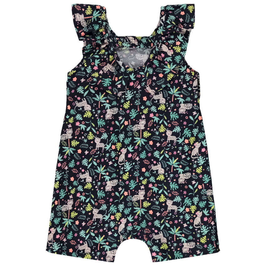 Σορτς με σχέδιο ζούγκλας από τούλι για bebe κορίτσι 