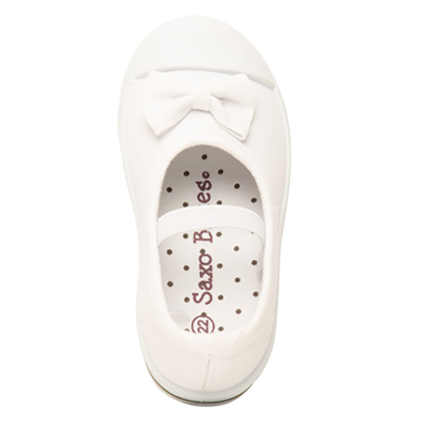 Αθλητικά παπούτσια από ύφασμα με φιόγκο και ελαστική λωρίδα για κορίτσι 