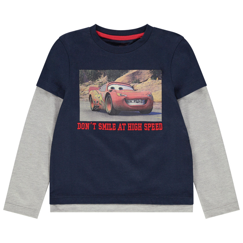 T-shirt manches longues effet 2 en 1 print Cars  Additional T-shirt manches longues effet 2 en 1 print Cars