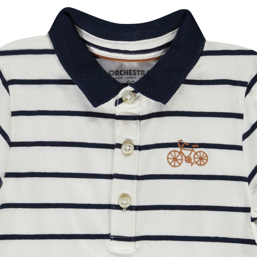 Πόλο μακρυμάνικο ριγέ για bebe αγόρι 