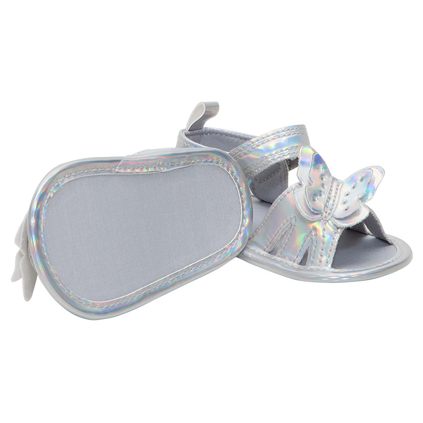 Εύκαμπτα ιριδίζοντα πέδιλα με πεταλούδα 