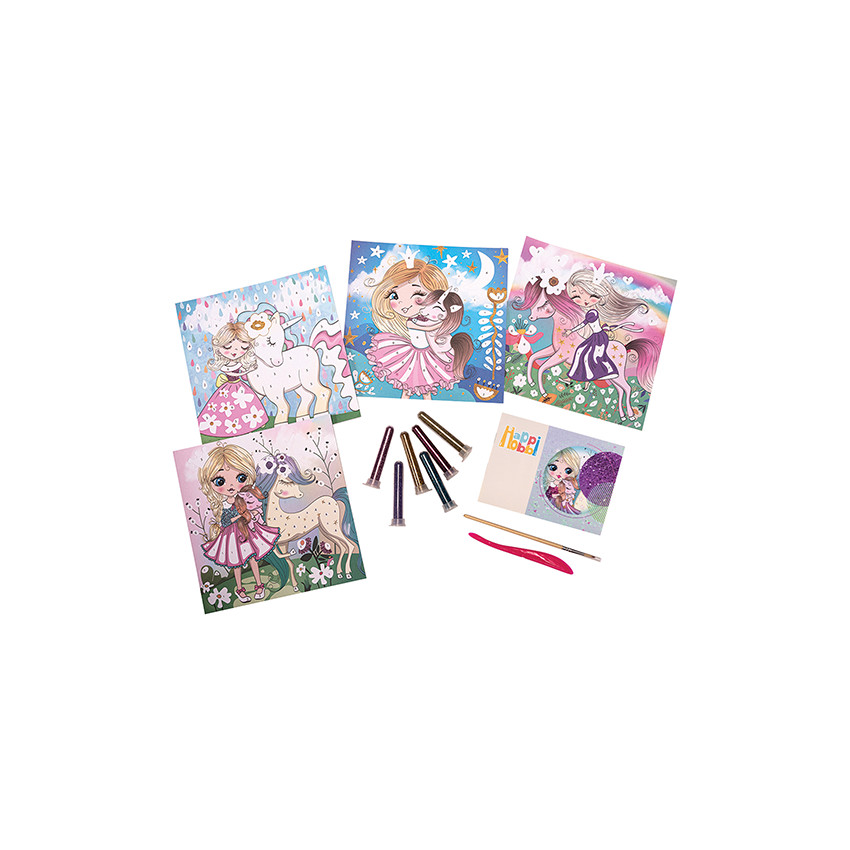 Σετ Χειροτεχνίας Art Glitter Fantasy HappiHobbi  