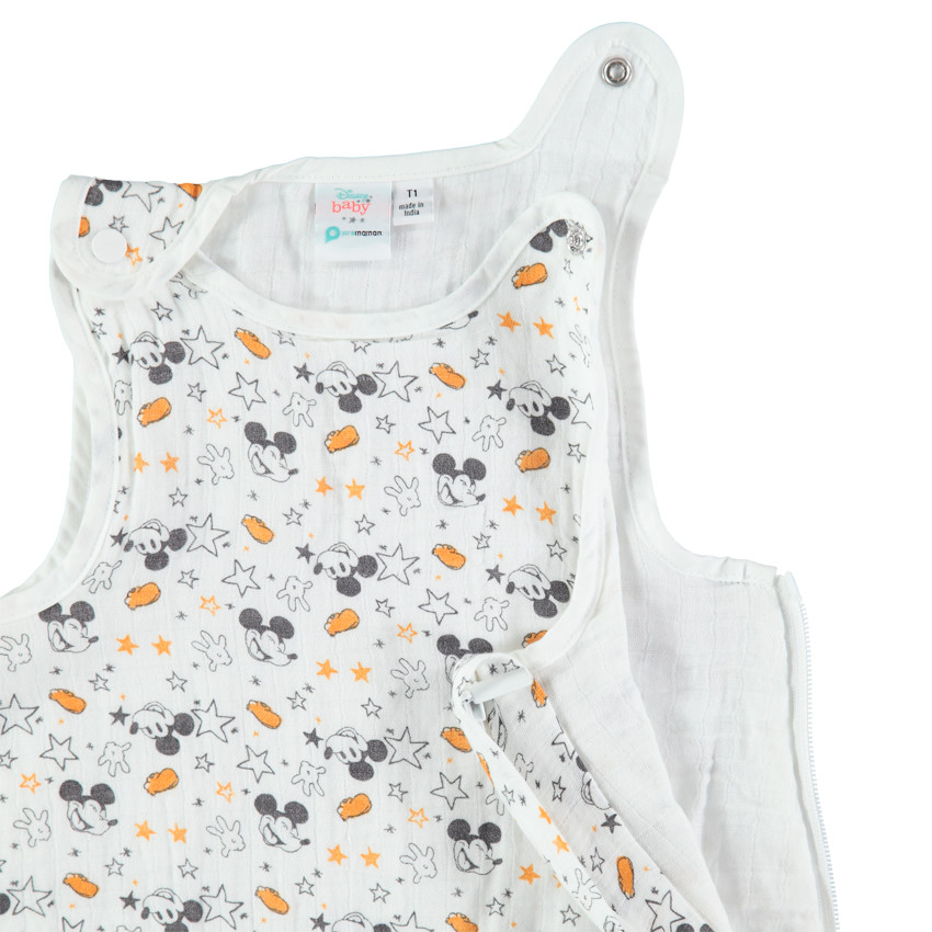 Αμάνικος υπνόσακος από γάζα βαμβακιού TOG 1 