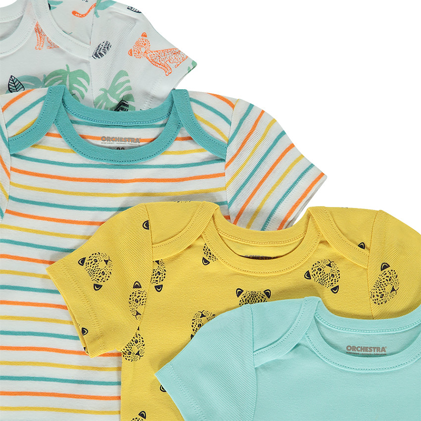 Lot de 8 bodies manches courtes pour bébé garçon 