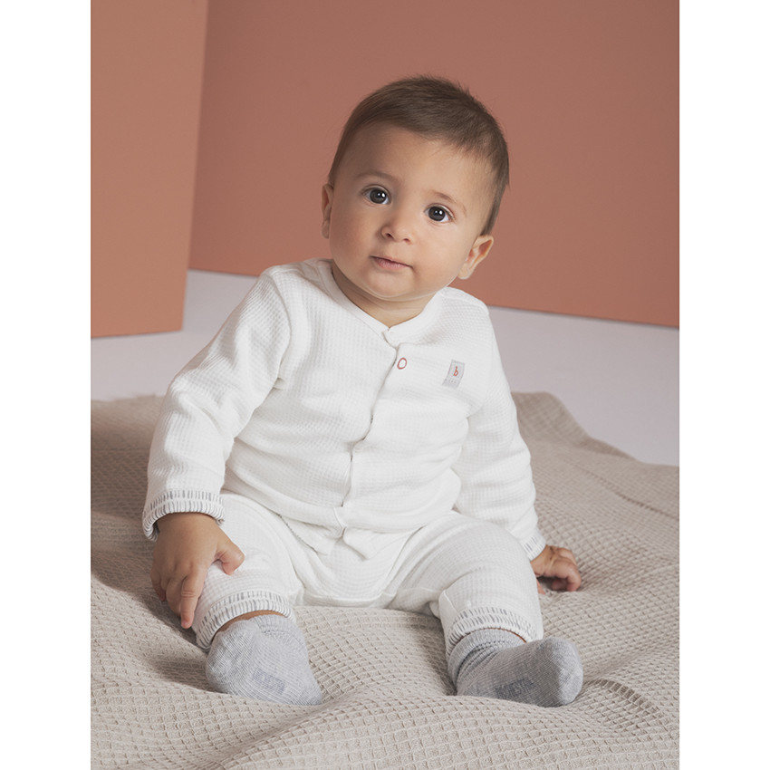 Ensemble pantalon et gilet pressionné en coton fantaisie  Additional Ensemble pantalon et gilet pressionné en coton fantaisie