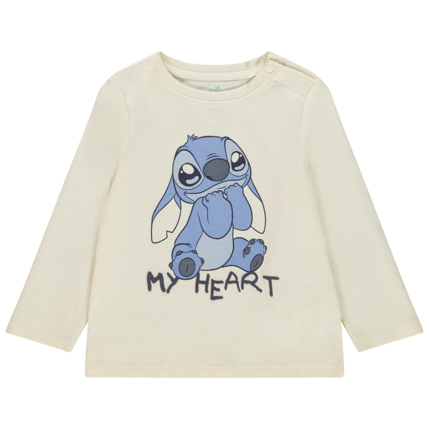 T-shirt μακρυμάνικο με σχέδιο Stitch Disney για μωρό αγόρι 