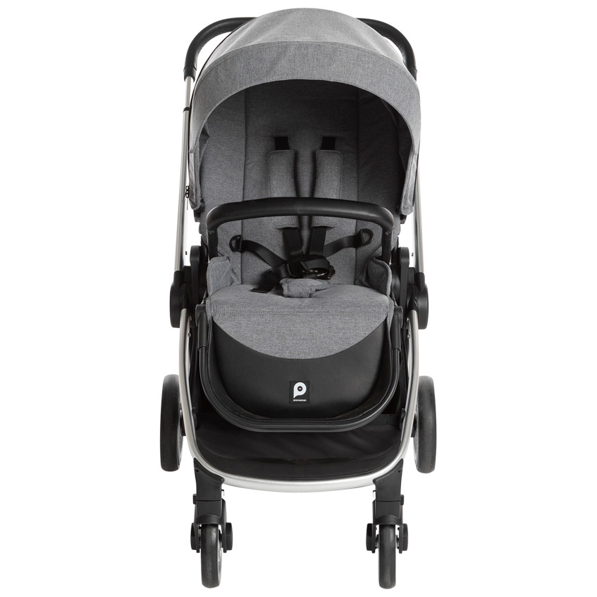 Καρότσι τρίο Tessa γκρι χρωματιστό 