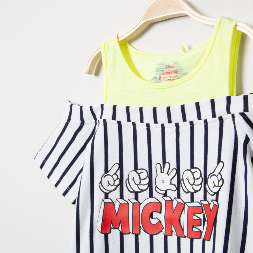 Κοντομάνικο φόρεμα 2 σε 1 με στάμπα Mickey της Disney  Additional Κοντομάνικο φόρεμα 2 σε 1 με στάμπα Mickey της Disney