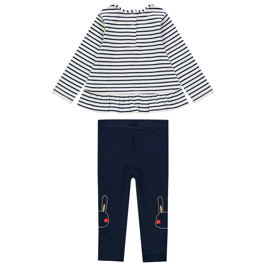 Ensemble esprit marin à motifs pailletés pour bébé fille 