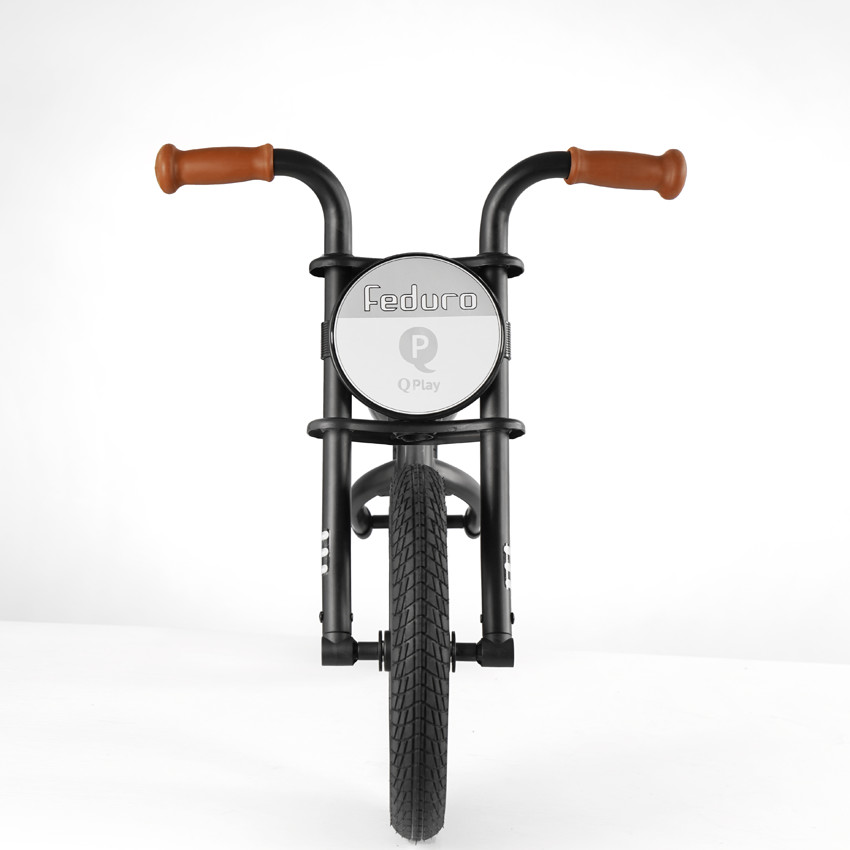 Qplay Feduro Air Gel(Rubber) Wheels Black - Ποδηλατο Ισορροπιας 