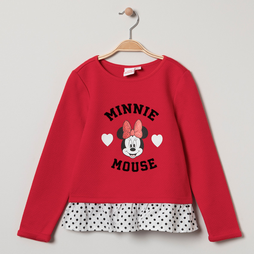 Sweat en molleton effet 2 en 1 print Minnie Disney à paillettes  Additional Sweat en molleton effet 2 en 1 print Minnie Disney à paillettes