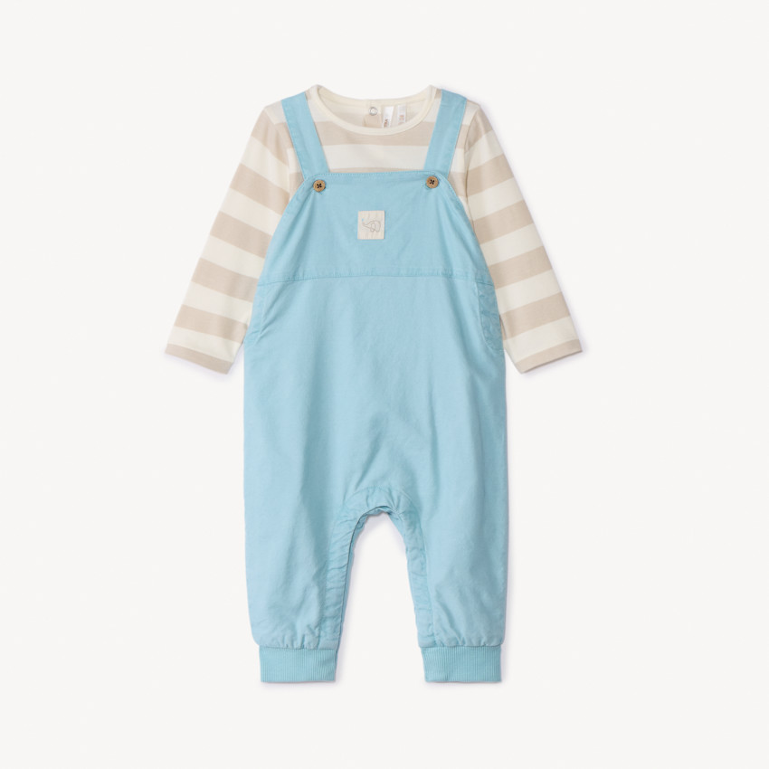 Σέτ 2 τμχ. με σαλοπέτα για μωρό αγόρι 