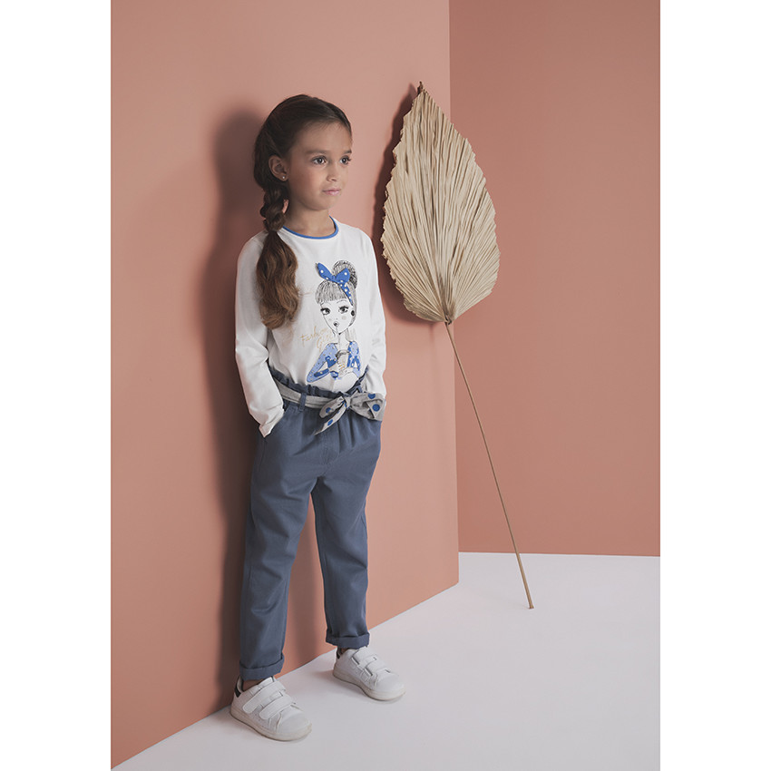 Παντελόνι με ζώνη πουα 