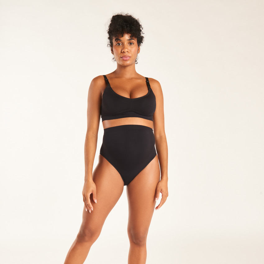 Εσώρουχο εγκυμοσύνης υψηλής μέσης χωρίς ραφές από μικροΐνες 