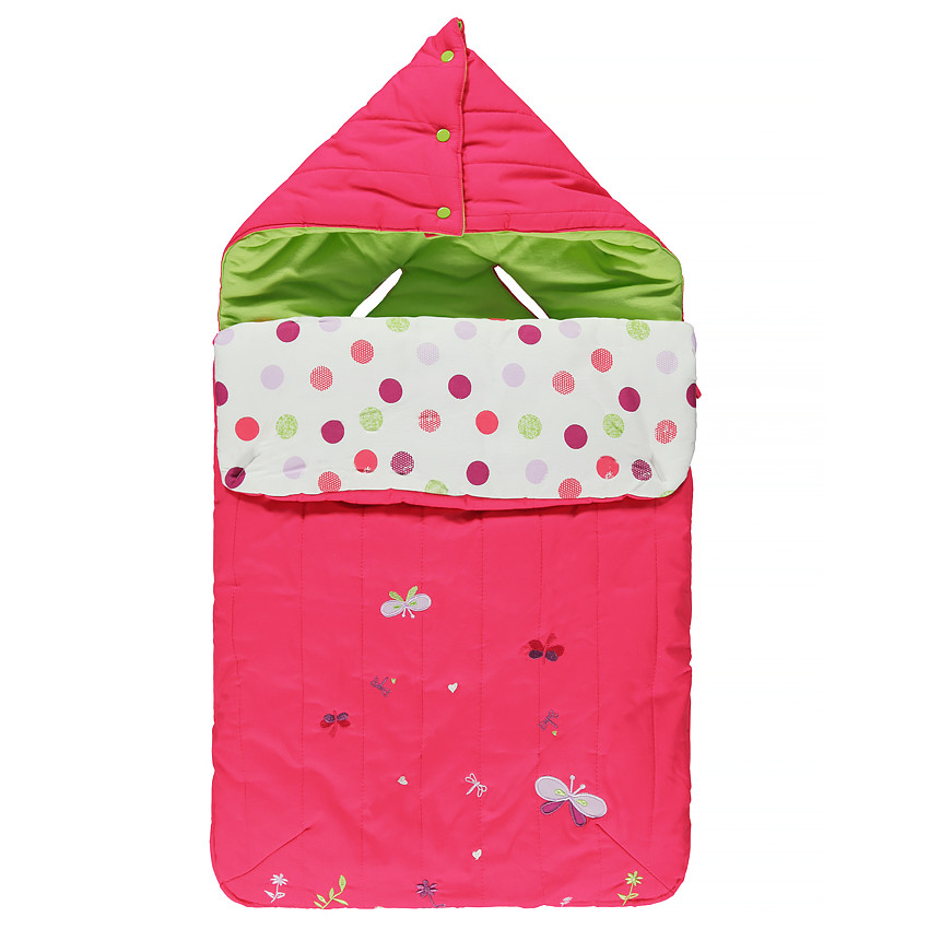 Nid d'ange en popeline doublé jersey patchs papillons et fleurs  Additional Nid d'ange en popeline doublé jersey patchs papillons et fleurs