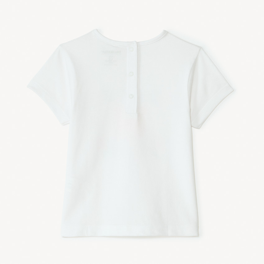 Τ-shirt κοντό μανίκι με γυαλιστερό σχέδιο για κορίτσι μωρό 