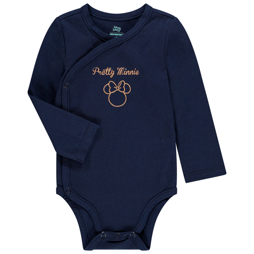 Σετ από 3 bodies με οργανικό βαμβάκι με σχέδιο Minnie Disney  Additional Σετ από 3 bodies με οργανικό βαμβάκι με σχέδιο Minnie Disney
