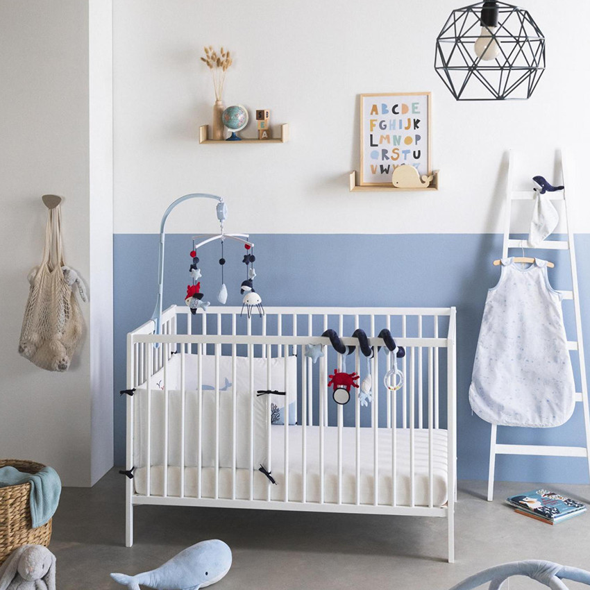 Κρεβάτι με κάγκελα Pocket 2.0 60 x 120 cm - Λευκό 