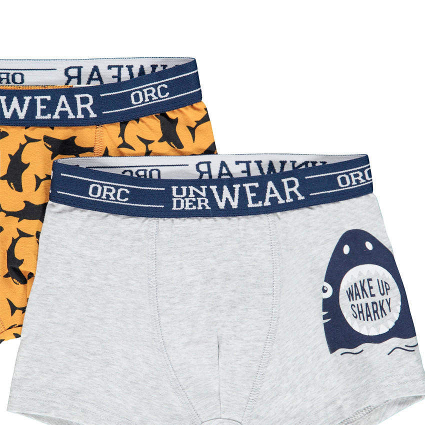 Σετ 4 μποξεράκια από βαμβάκι με φαντεζί σχέδια για αγόρι 