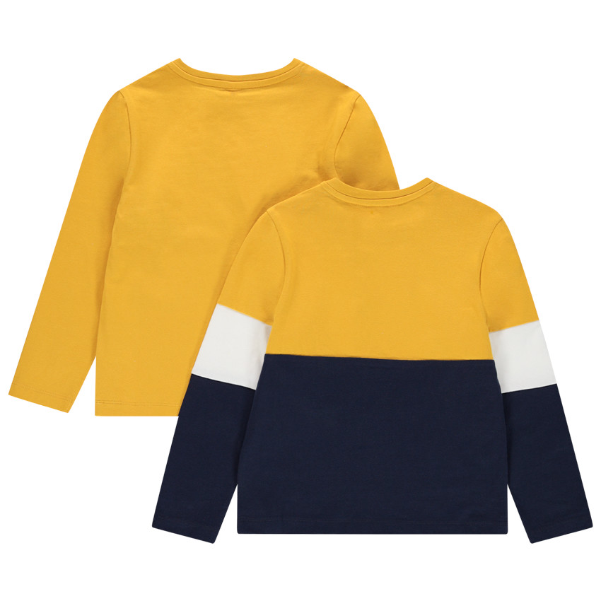 Σετ 2  μπλουζάκια από οργανικό  βαμβάκι με τυπωμένη περιγραφή / μονόχρωμο 