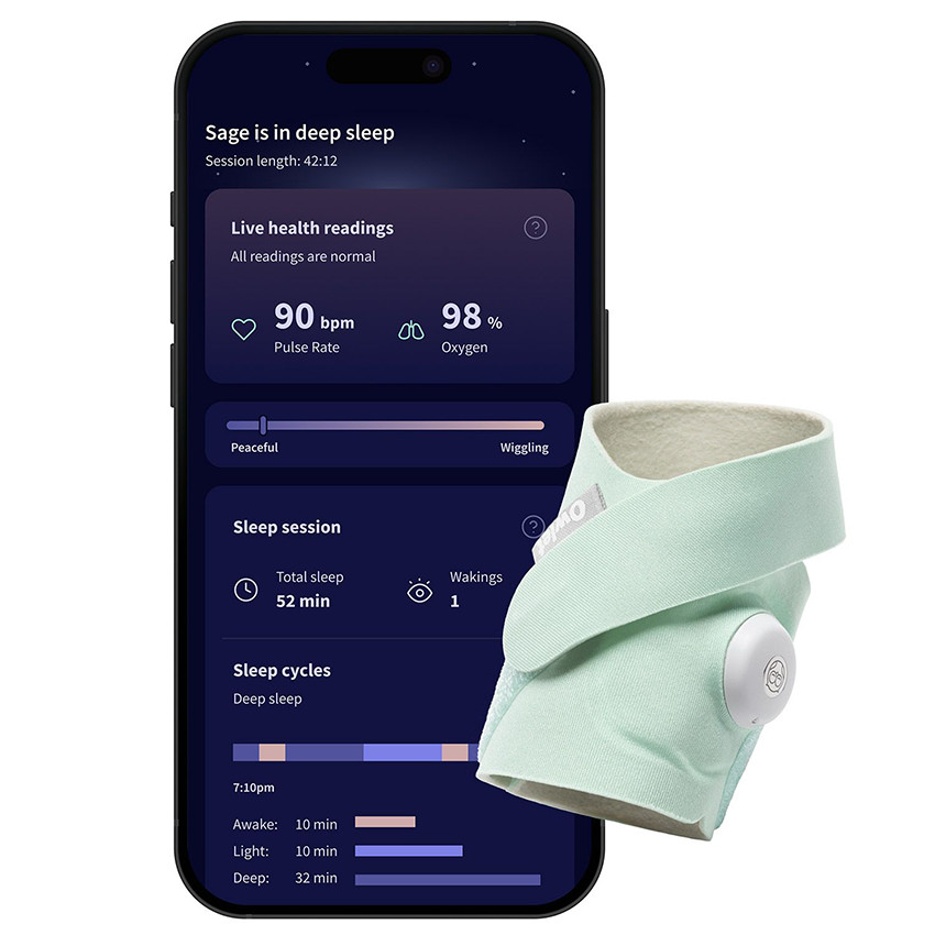 Owlet Dream Duo - Μέντα (Καλτσάκι Dream Sock + Κάμερα Dream Sight) 