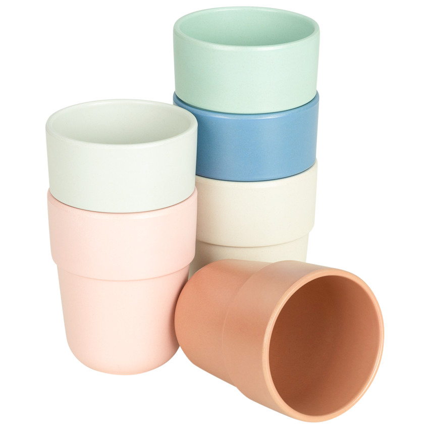 Ποτήρι από ίνες μπαμπού - Τερρακότα 