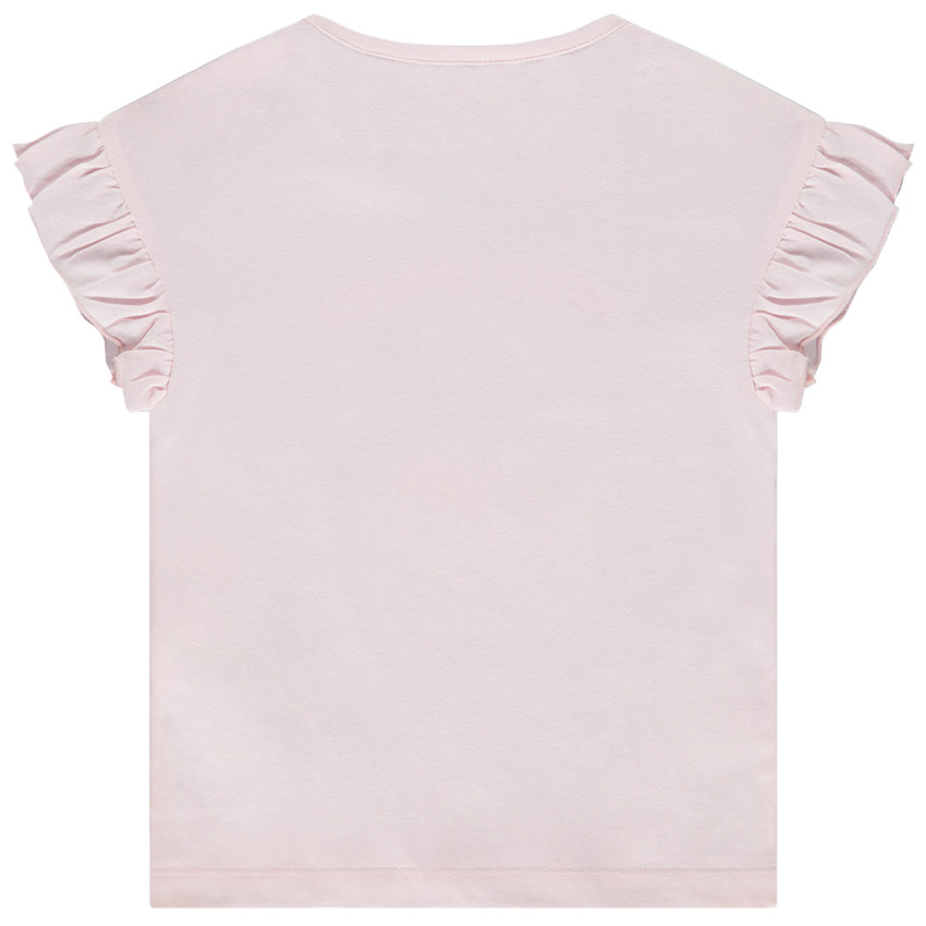 T-shirt κοντομάνικο με σχέδιο Marie Disney και παγιέτες για κορίτσι. 