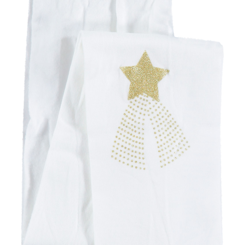 Λεπτό καλσόν με εκτύπωση χρυσής αστερίας 