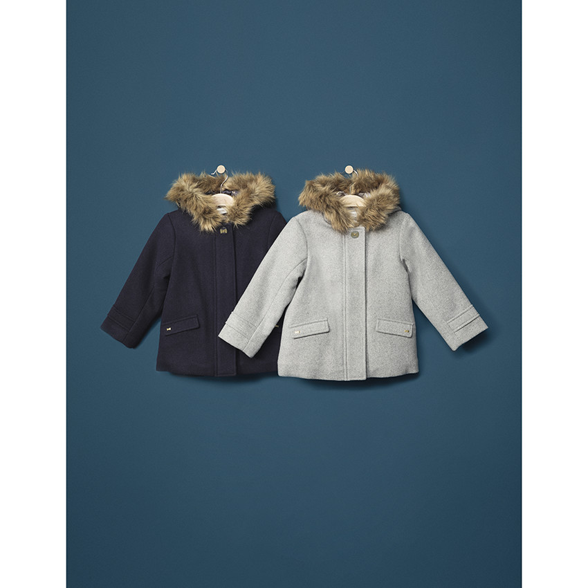 Μαντό από μάλλινη τσόχα με επένδυση sherpa  Additional Μαντό από μάλλινη τσόχα με επένδυση sherpa