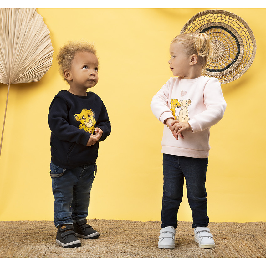 Φούτερ molleton σχέδιο Simba Disney για bebe αγόρι 