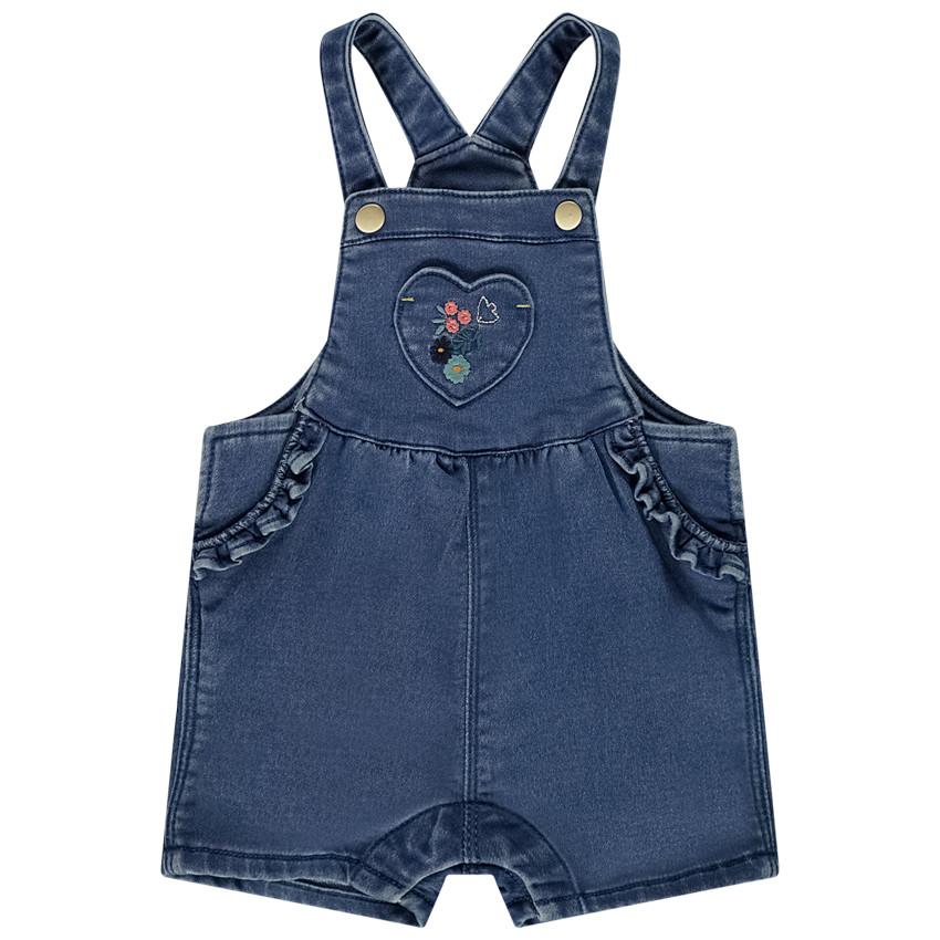 "Σαλοπέτα κοντή με εφέ τζιν για bebe κορίτσι" 