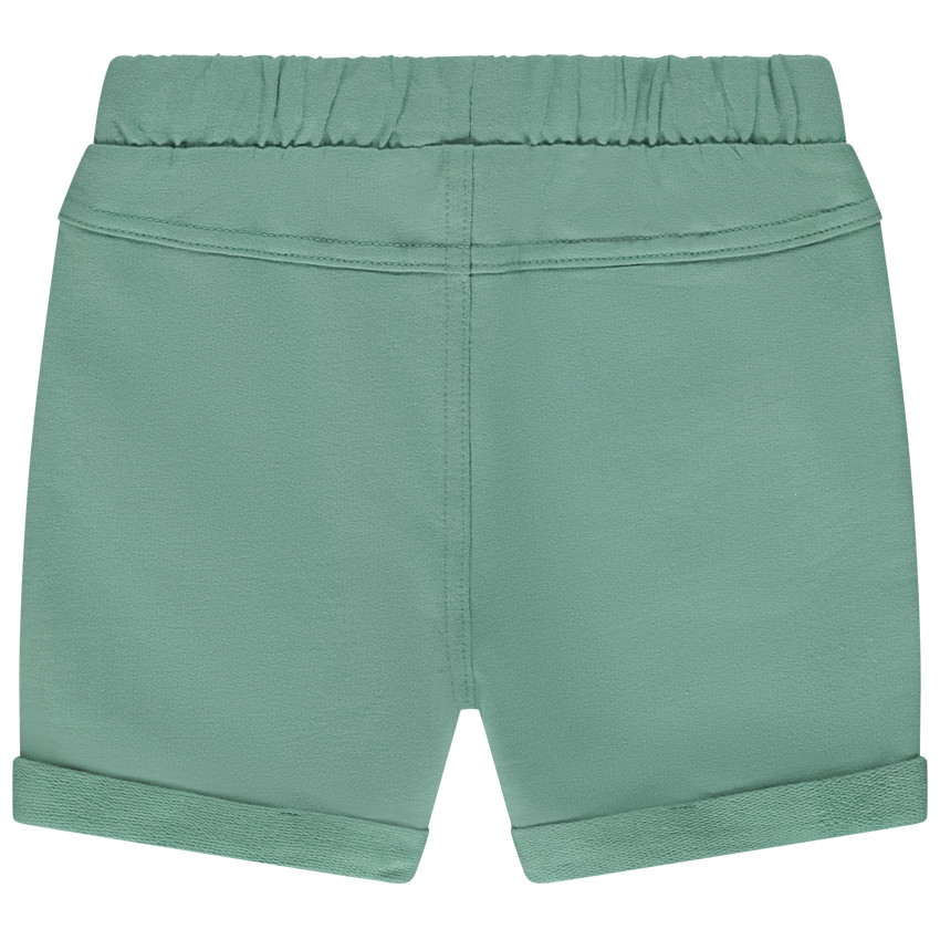 Βερμούδα από μονόχρωμο molleton για μωρό αγόρι 