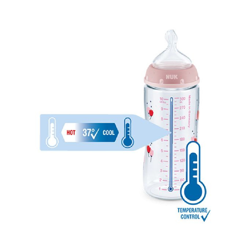 Μπιμπερο F.C.Plus Pp 300Ml Σιλικονης Μεγ.2 Temp.Control NUK 