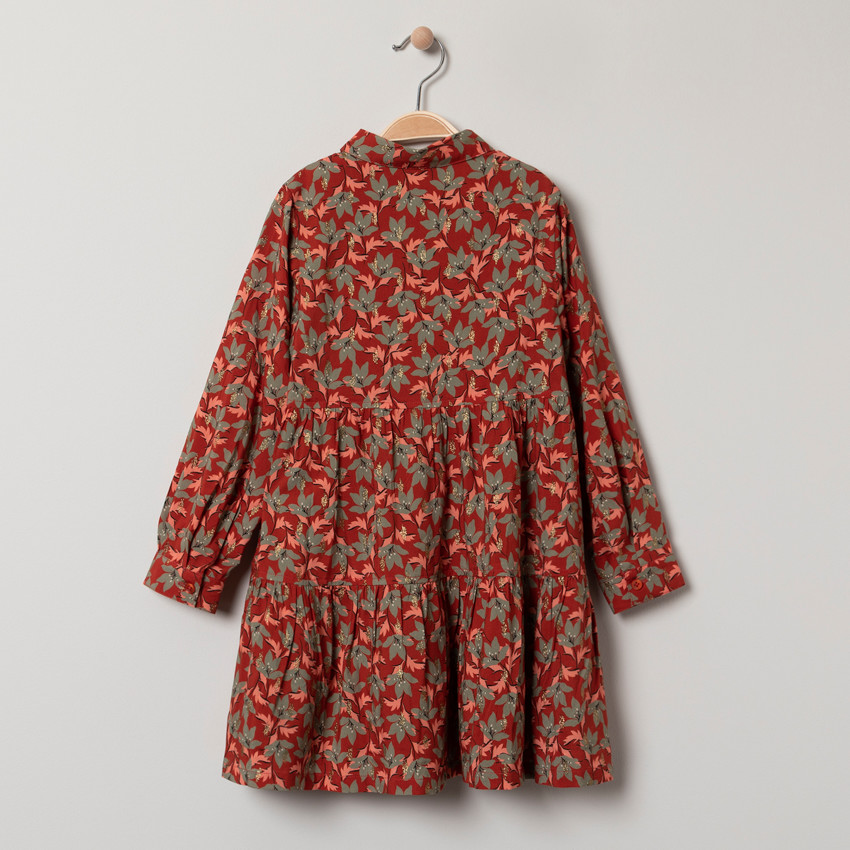 Robe manches longues ample imprimée fleurs  Additional Robe manches longues ample imprimée fleurs