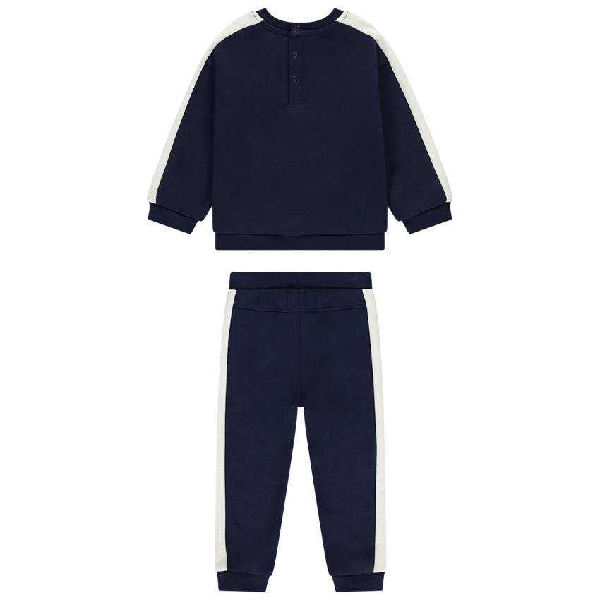 Ensemble jogging molleton print voilier pour bébé garçon 