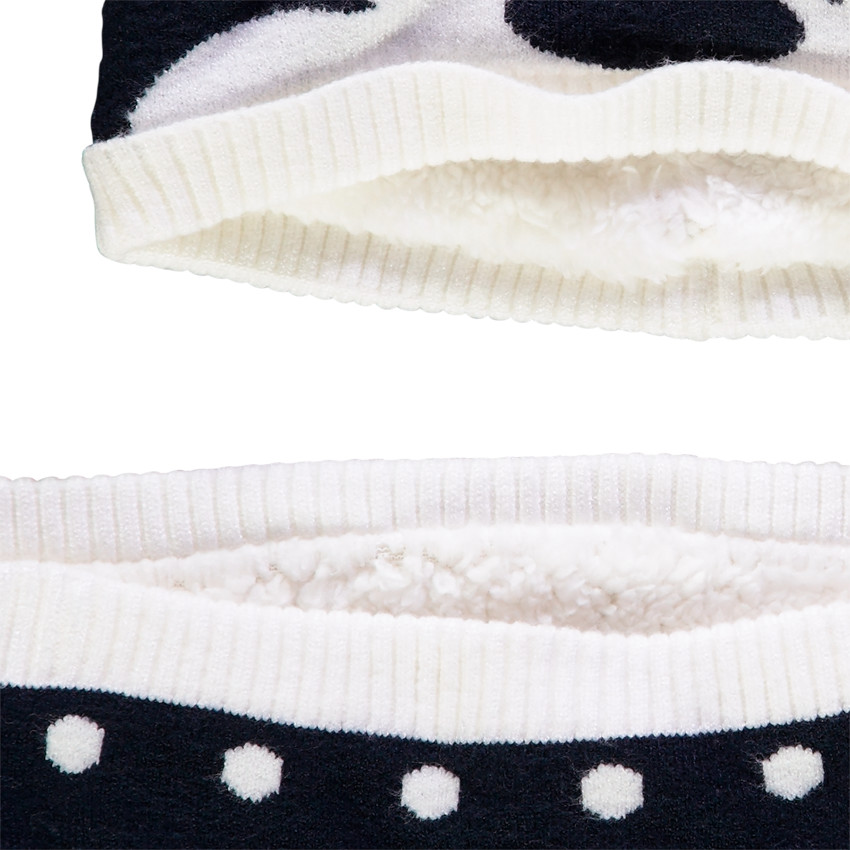 Σετ σκούφος και snood πλεκτή διπλή sherpa Minnie Disney  Additional Σετ σκούφος και snood πλεκτή διπλή sherpa Minnie Disney