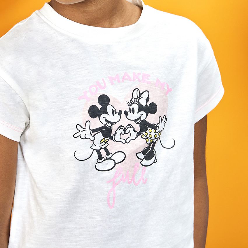 T-shirt κοντομάνικο print Minnie Disney κορίτσι 