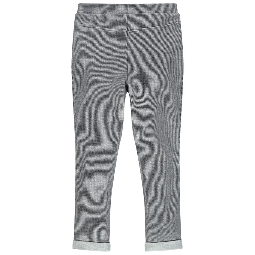 Πλεκτό παντελόνι με πιέτες και φιόγκο που κάνει αντίθεση 