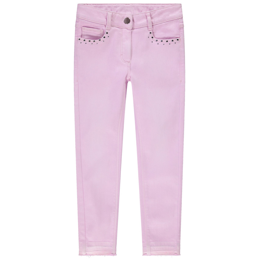 Jean slim μονόχρωμο denim για κορίτσι 