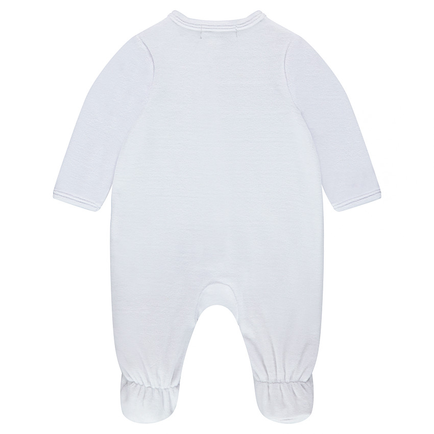 Πιτζάμα βελουτέ Feather με κέντημα 